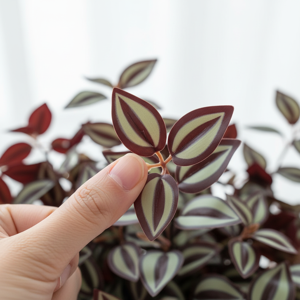 Tradescantia Leaf Detail