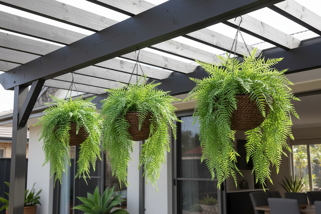 Triple canopy pergola
