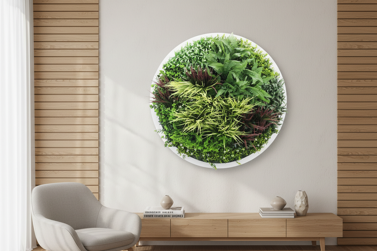 Wall Disc Art in Modern Australian Hallway