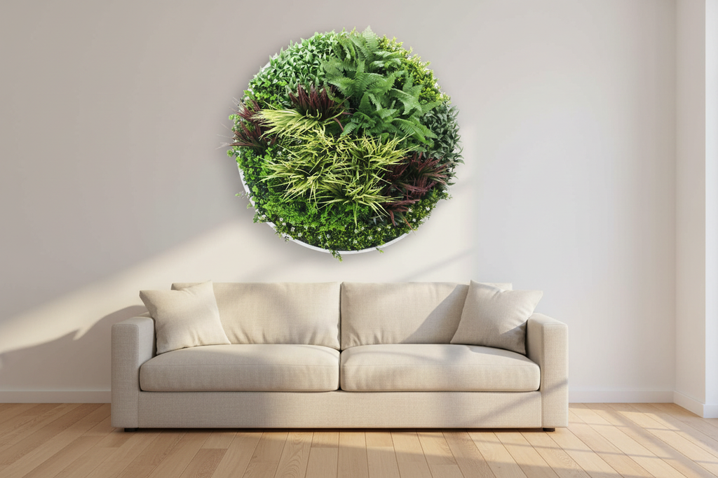 Wall Disc Art in Modern Australian Living Room