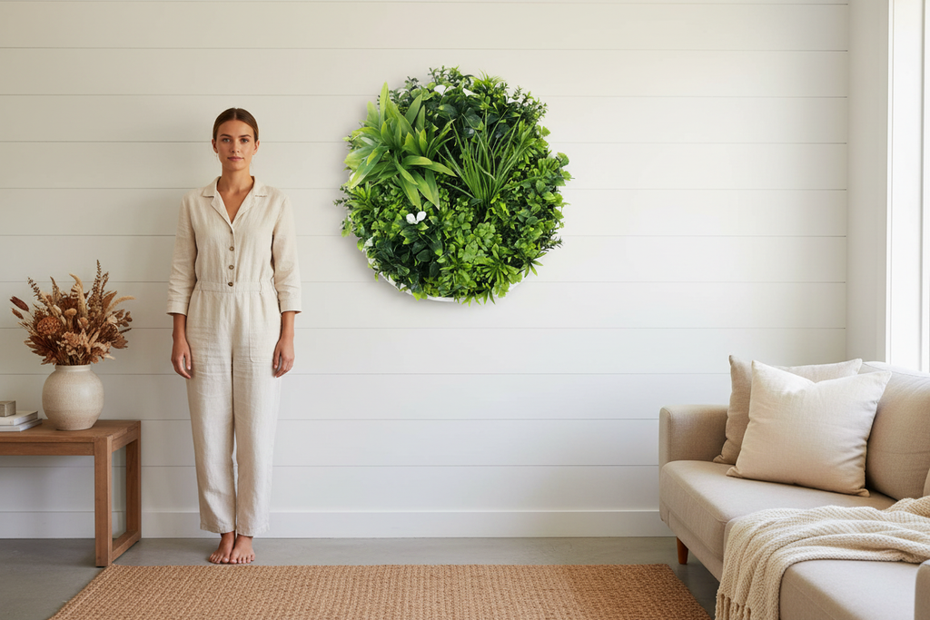 White Disc 75cm Living Room