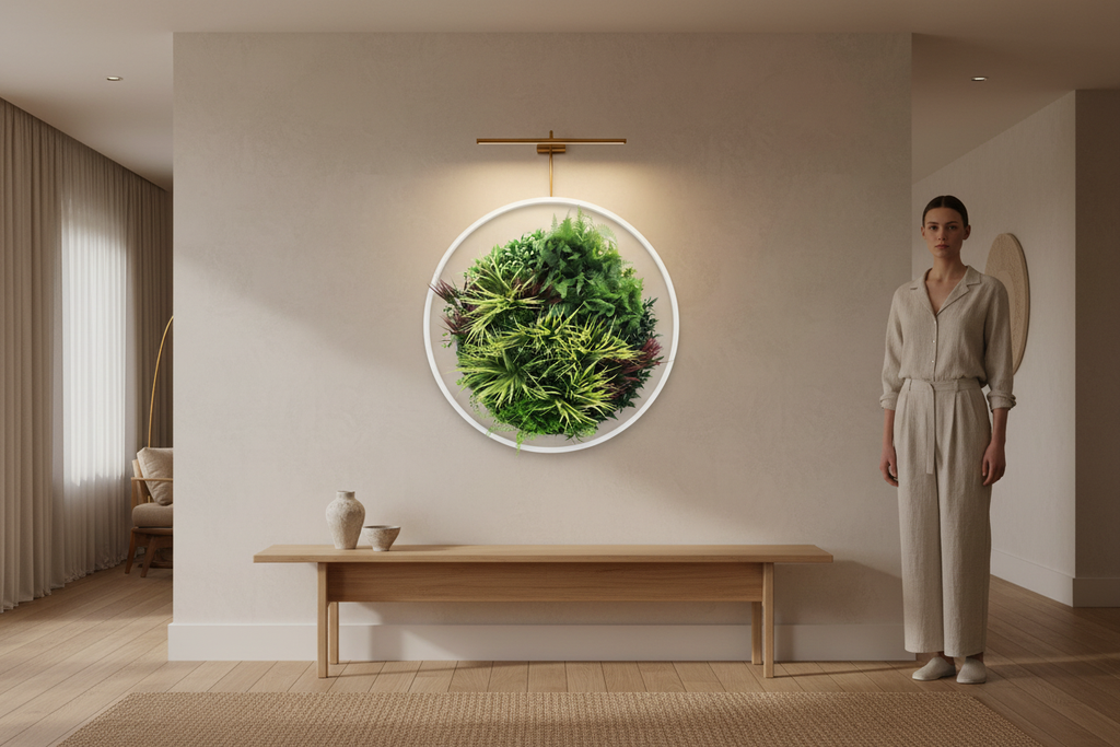 White Disc 80cm Spotlight