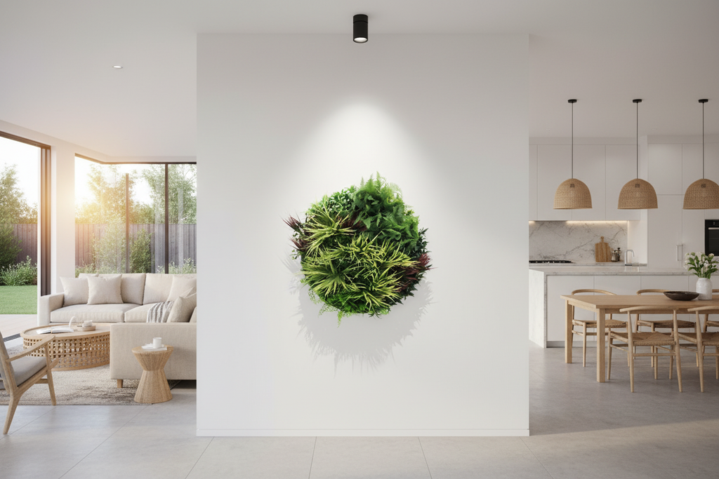 White disc living room spotlight