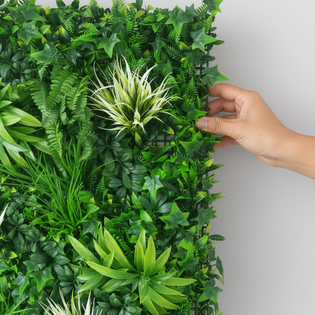 White Grassy Panel Edge