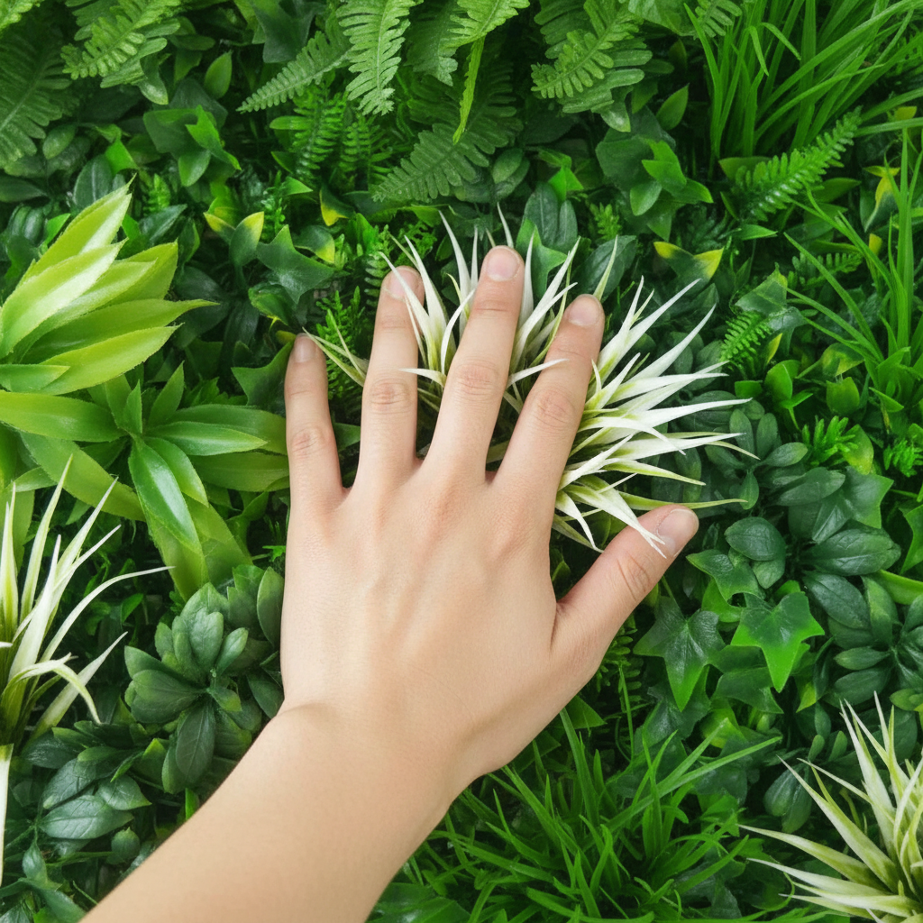 White Grassy Panel Texture