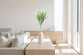 White lavender living room