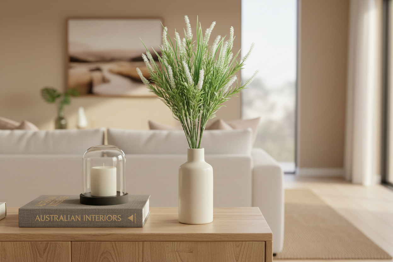 White Lavender Living Room