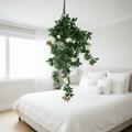 White Rose Stem Bedroom Portrait