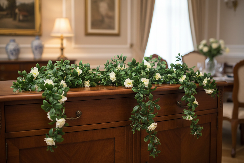White Rose Stem Dining