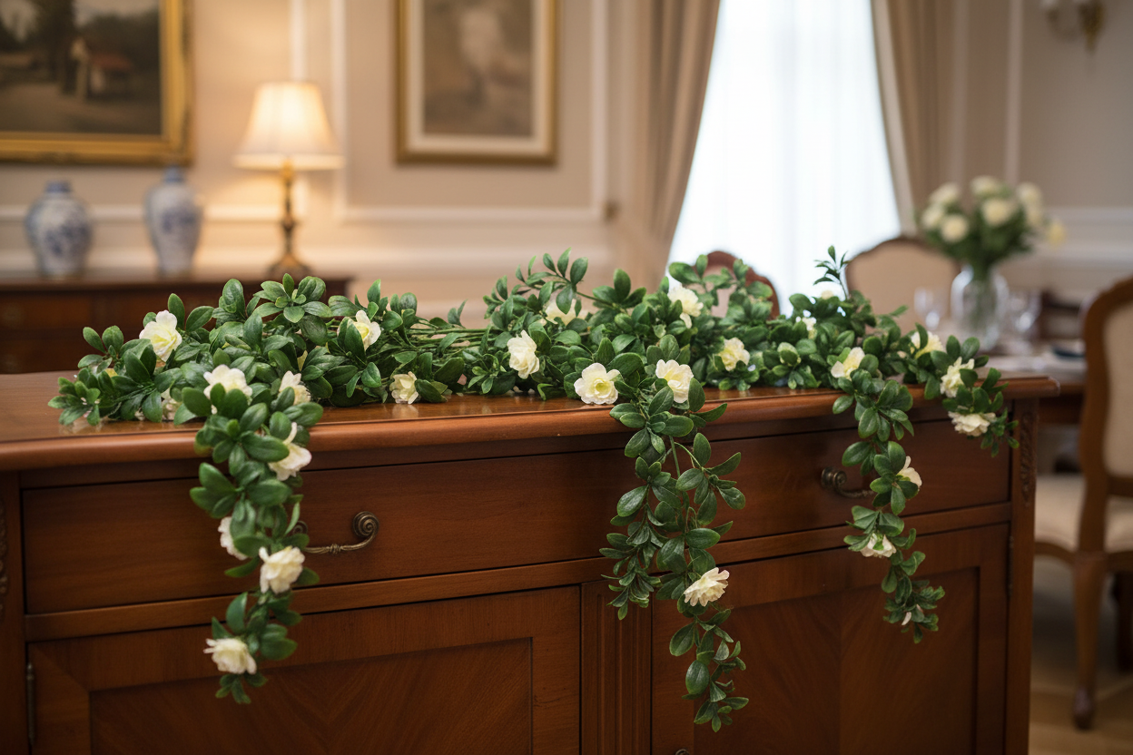 White Rose Stem Dining