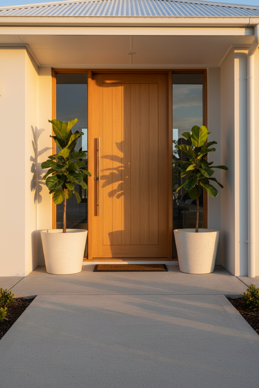 White Stone Pot 40cm – Entryway