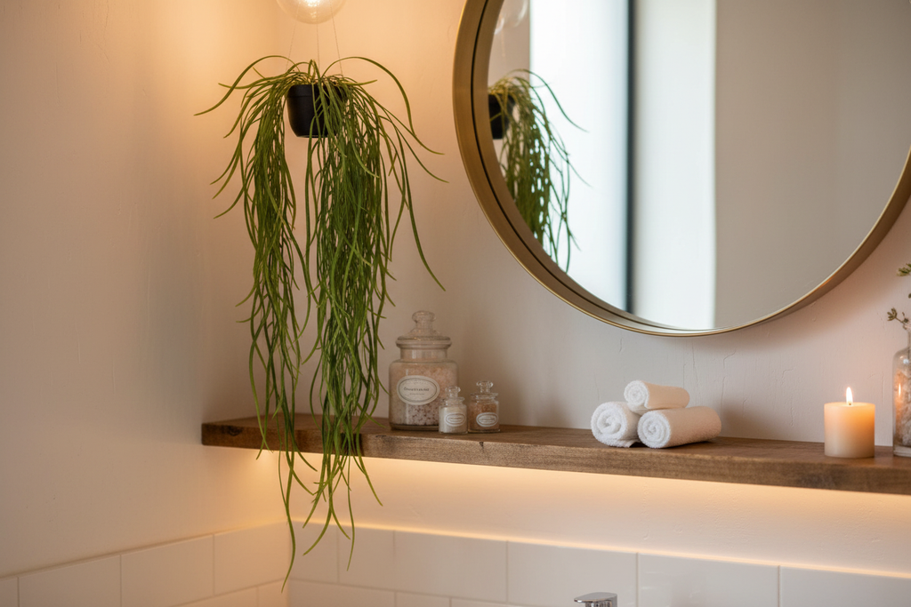 Willow Leaf Plant Bathroom