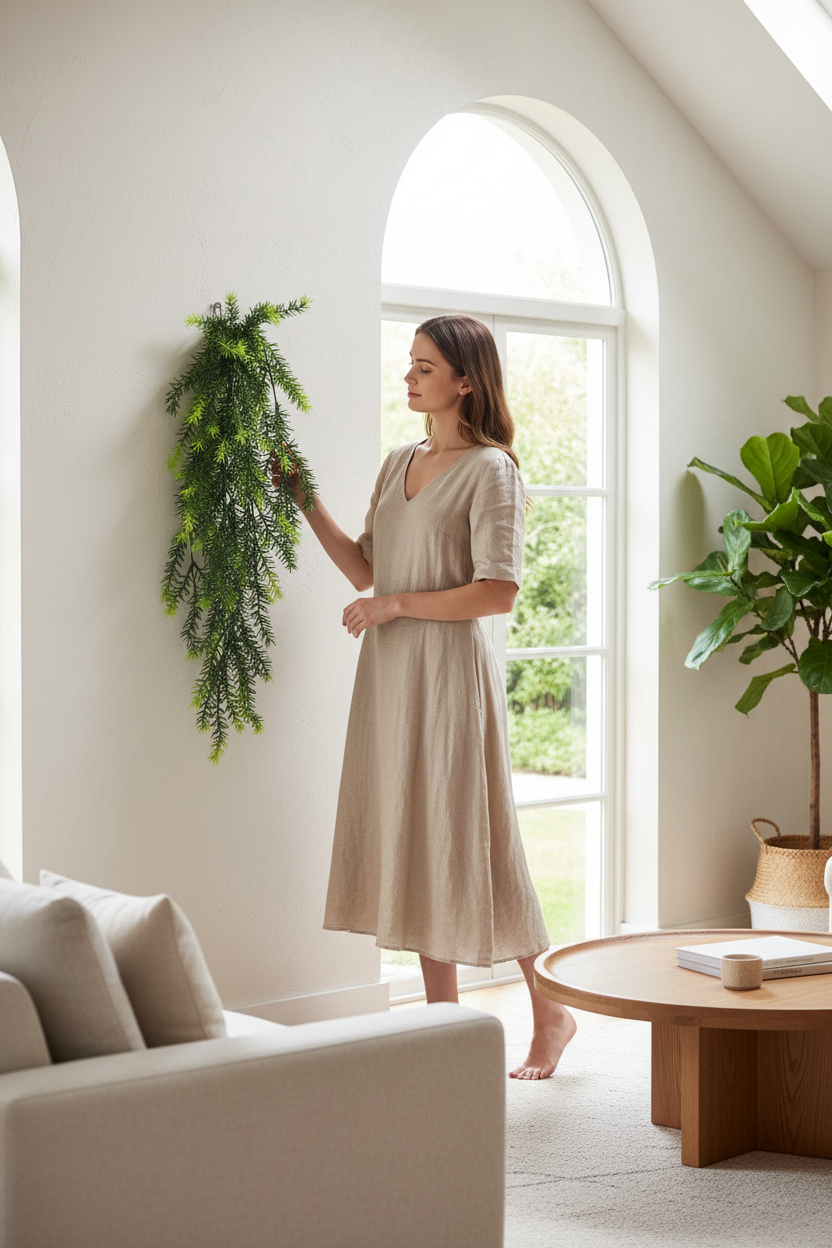 Woman scale lifestyle