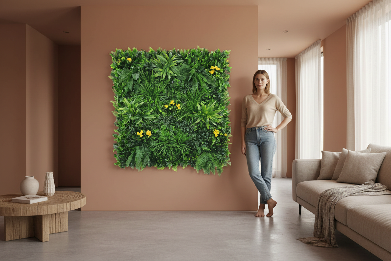Yellow Rose Indoor Feature Wall